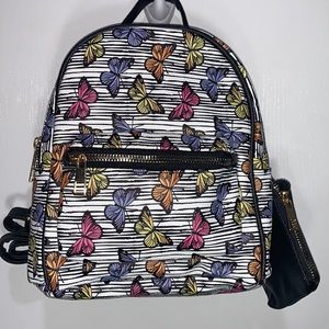 Blush Crush Small White Butterfly Backpack with Coin Pouch